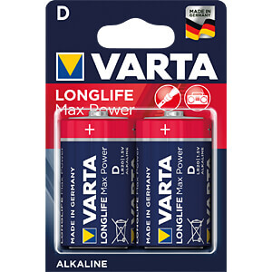 2x VARTA Longlife Max Power D  batterij