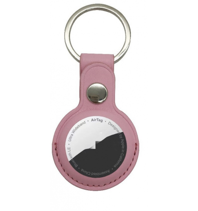 Apple AirTag hoesje - PU Leer - Roze