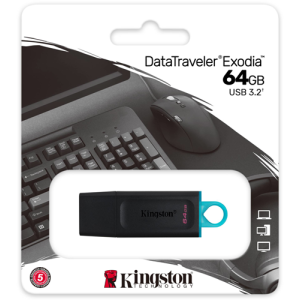 Kingston Data Traveler 100 G3 - 64GB USB Stick 3.0 Flash Drive - Zwart