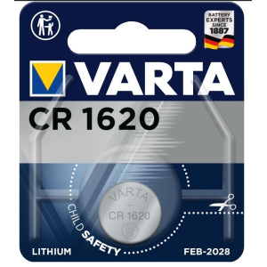 1x VARTA CR1620 knoopcel batterij