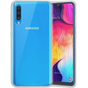 Siliconen back cover - Transparant - Galaxy A70