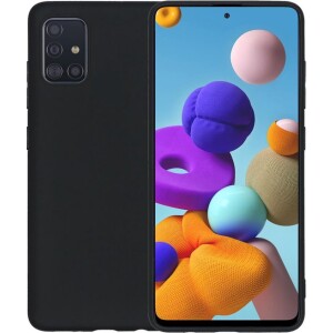 Siliconen back cover – Zwart – Galaxy A71