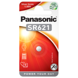 1x Panasonic SR621 knoopcel batterij