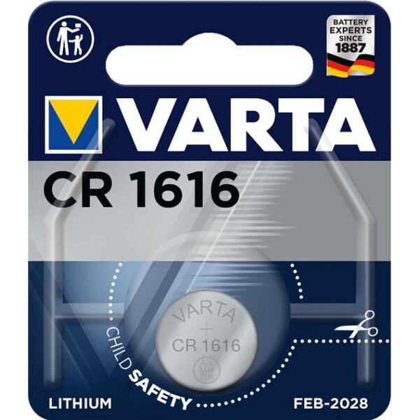 1x VARTA CR1616 knoopcel batterij