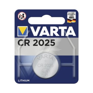 1x VARTA CR2025 knoopcel batterij