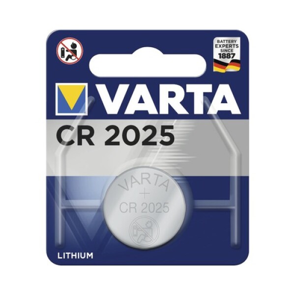 1x VARTA CR2025 knoopcel batterij