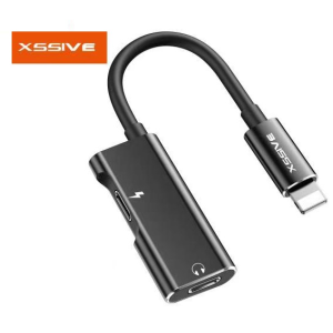 Xssive 2-in-1 adapter voor Lightning XSS-2IN1LL - ZWART