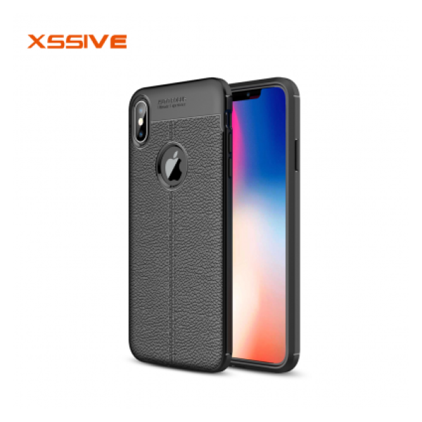 Xssive back cover met uitsparing -  Zwart - iPhone X/XS