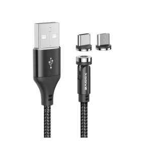 Xssive Magnetische USB kabel voor Type-C en Micro - 1 Meter
